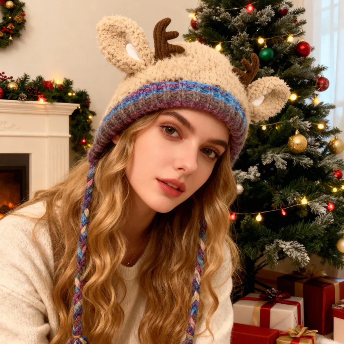 Christmas Antler Hat